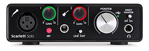 Focusrite Scarlett Solo (2nd Gen) USB Audio Interface with Pro
